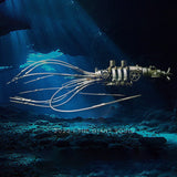Stirlingkit 3D DIY Metal Deep-sea Squid Assembly Model Building Kits 295PCS+, view 2
