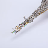 Stirlingkit 3D DIY Metal Mechanical Crocodile Assembly Model Building Kits 1500+PCS, view 2