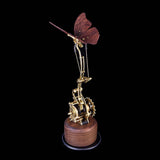 Stirlingkit 3D Mechanical Geared Walnut Wooden Butterfly Model, view 2