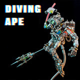 Stirlingkit 3D Metal Diving Ape Difficult Puzzle Model Building Kits 700+PCS, view 6