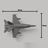 Stirlingkit 3D Printed F-18 Military Fighter Jet Model Kit Card, view 3