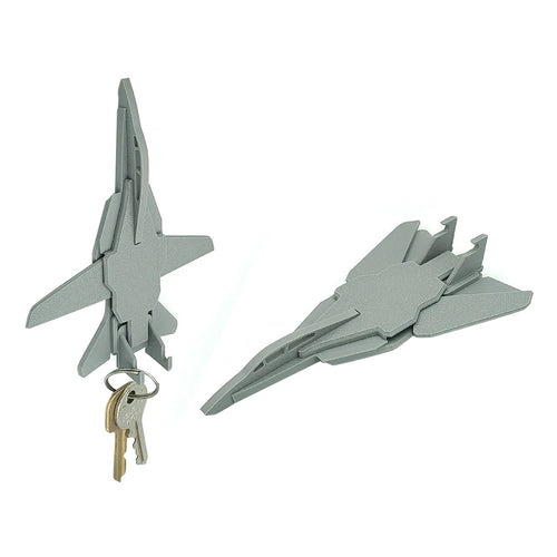 Stirlingkit 3D Printed F14 Fighter Jet Airplane Key Holder for Aviation Lover