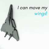 Stirlingkit 3D Printed F14 Fighter Jet Airplane Key Holder for Aviation Lover, view 2