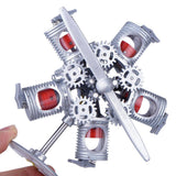 Stirlingkit 3D Printed Radial Engine Model 5V 5-Cylinder Motor USB Model Star Engine Steam Toy, view 5