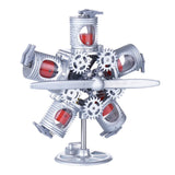 Stirlingkit 3D Printed Radial Engine Model 5V 5-Cylinder Motor USB Model Star Engine Steam Toy, view 6