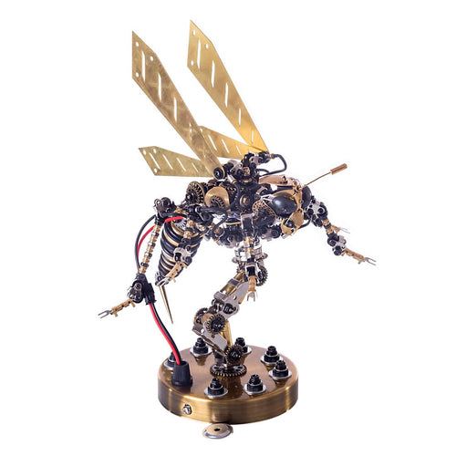 Stirlingkit 3D Stainless Steel Insects Puzzle Model Kit DIY Sound Control Mechanical Wasp Assembly Jigsaw Crafts
