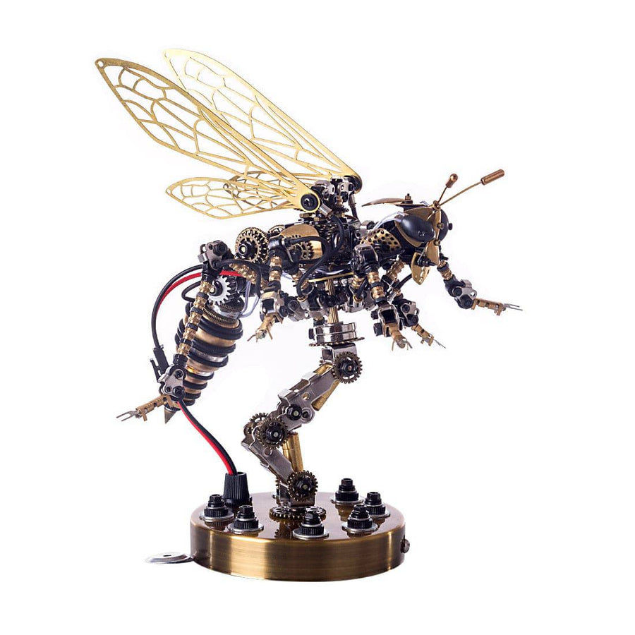 Stirlingkit 3D Stainless Steel Mechanical Wasp DIY Assembly Model Voice Control Lamp