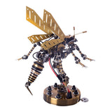 Stirlingkit 3D Stainless Steel Mechanical Wasp DIY Assembly Model Voice Control Lamp, view 5