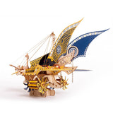 Stirlingkit 3D Steampunk Ancient Greek Fantasy Spaceship Wooden Puzzle Toy Model 300+PCS, view 2
