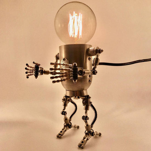 Stirlingkit 3D Steampunk Metal Robot Mr Gort Hobby Model Kit with LED Light