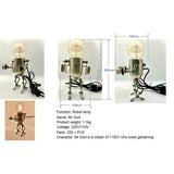 Stirlingkit 3D Steampunk Metal Robot Mr Gort Hobby Model Kit with LED Light, view 5