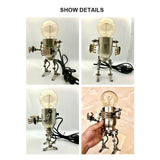 Stirlingkit 3D Steampunk Metal Robot Mr Gort Hobby Model Kit with LED Light, view 6