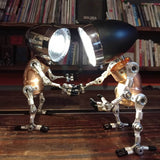 Stirlingkit 3D Steampunk Style Metal Table Lamp Tiny Ornament, view 3
