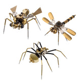 Stirlingkit 3PCS Steampunk Mini Insect Metal Model Home Decoration, view 2