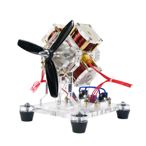 Stirlingkit 4-Coil Brushless Hall  Electromagnetic Motor Model STEM Science Toy 3000 RPM