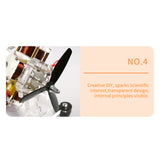 Stirlingkit 4-Coil Brushless Hall Electromagnetic Motor Model STEM Science Toy 3000 RPM, view 3
