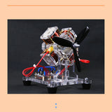 Stirlingkit 4-Coil Brushless Hall Electromagnetic Motor Model STEM Science Toy 3000 RPM, view 4