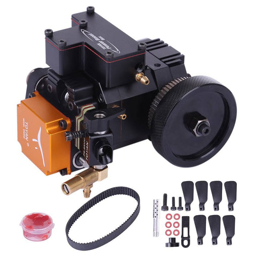 Stirlingkit 4 Stroke RC Engine Water Cooled Gasoline Model Engine Kit for RC Car Boat Airplane - Toyan FS-S100G(w)