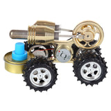 Stirlingkit 4-Wheeled Stirling Engine Powered Car Model STEAM Scientific Experiment Educational Toys, view 4