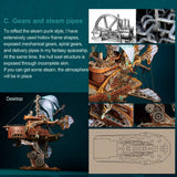 Stirlingkit 421PCS Steampunk Victorian Fantasy Spaceship Wooden Puzzle Toy, view 6