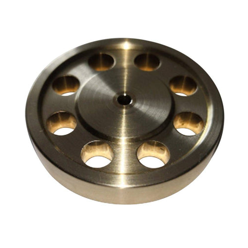 Stirlingkit 44mm Diameter 3mm Center Bore 8 Hole DIY Accessory Brass Flywheel for Stirling Engine Model