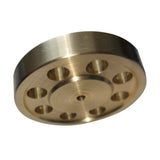 Stirlingkit 44mm Diameter 3mm Center Bore 8 Hole DIY Accessory Brass Flywheel for Stirling Engine Model, view 2