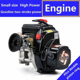 Stirlingkit 45cc Single-cylinder 2-strokes Gasoline Engine with Carburetor Spark Plug for Rovan LT LOSI 1/5 RC Gasoline Model Car, view 3