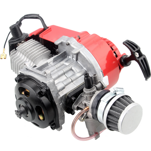 Stirlingkit 47CC Engine Pull-Start 2-Stroke Single Cylinder Gas Engine for Beach Motorcycle RTR