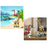 Stirlingkit 499PCS DIY Metal Assembly Model Set Educational Toy (Flamingo + Giraffe + Crocodile), view 3