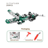Stirlingkit 499PCS DIY Metal Assembly Model Set Educational Toy (Flamingo + Giraffe + Crocodile), view 5