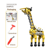 Stirlingkit 499PCS DIY Metal Assembly Model Set Educational Toy (Flamingo + Giraffe + Crocodile), view 6