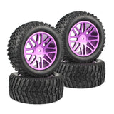 Stirlingkit 4Pcs Metal Off-road Rally Tyres with 12mm Adapter for HPI WR8 HSP 1/10 94177 94170 94118 RC Model Car, view 3
