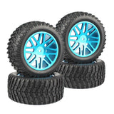 Stirlingkit 4Pcs Metal Off-road Rally Tyres with 12mm Adapter for HPI WR8 HSP 1/10 94177 94170 94118 RC Model Car, view 4