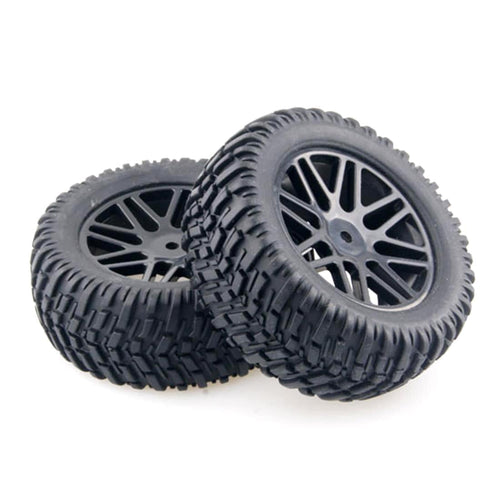 Stirlingkit 4Pcs Tyres with 12mm Adapter for HSP 1/10 94155 94170 94118 RC Short-Course Truck Rally Car