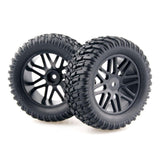 Stirlingkit 4Pcs Tyres with 12mm Adapter for HSP 1/10 94155 94170 94118 RC Short-Course Truck Rally Car, view 2