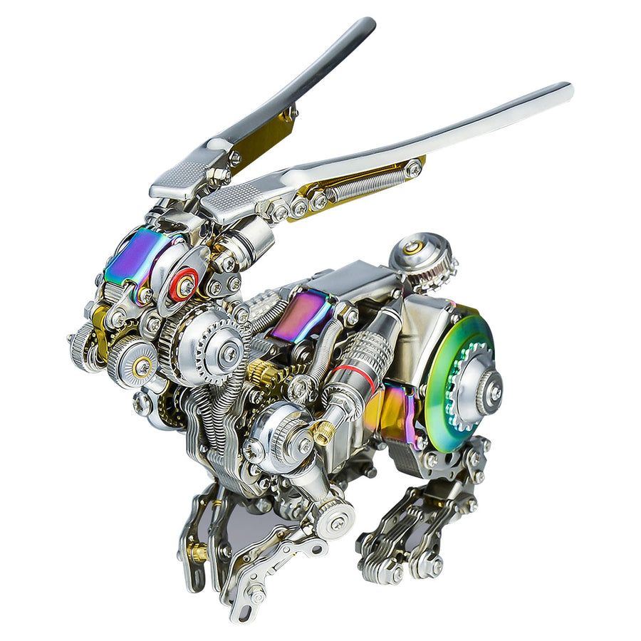 Stirlingkit 500PCS Punk Mechanical Rabbit DIY Assembly Model 3D Metal Puzzle