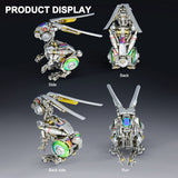 Stirlingkit 500PCS Punk Mechanical Rabbit DIY Assembly Model 3D Metal Puzzle, view 6