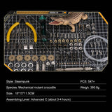 Stirlingkit 547PCS+ DIY Mechanical Variation Crocodile Desktop Decoration Exquisite Gift, view 4