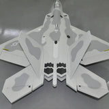 Stirlingkit 5CH Sky Flight Hobby F-22 Raptor RC Single EDF Jet 70mm Airplane 850mm Wingspan RTF - Grey, view 6