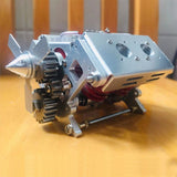 Stirlingkit 6-12V 5A V4 Electromagnetic Engine Model Engine Science Experiment Toy, view 4