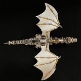 Stirlingkit 600CS DIY Mechanical Steampunk Western Dragon with Wing Assembly 3D Metal Model Kits, view 3