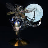 Stirlingkit 627PCS Mechanical Wasp Metal Model Kits with Planet Moon Lamp, view 6