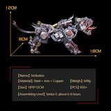Stirlingkit 650PCS+ 3D Metal Smilodon Saber-toothed Cat DIY Kits Assembly, view 3