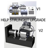 Stirlingkit 6cc See-Through Single Cylinder SOHC Engine Model Kits STEM Toy, view 3