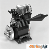 Stirlingkit 6cc See-Through Single Cylinder SOHC Engine Model Kits STEM Toy, view 5