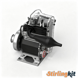 Stirlingkit 6cc See-Through Single Cylinder SOHC Engine Model Kits STEM Toy, view 6