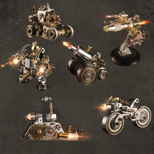 Stirlingkit 6PCS Metal Mech DIY Mini Set Robot Educational Toy Gift - Blind Box