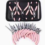 Stirlingkit 6pcs Precision Mini Pliers Kit – Needle Nose, Wire Cutters & Tweezers for Electronics & Engine Model Hobby, view 3