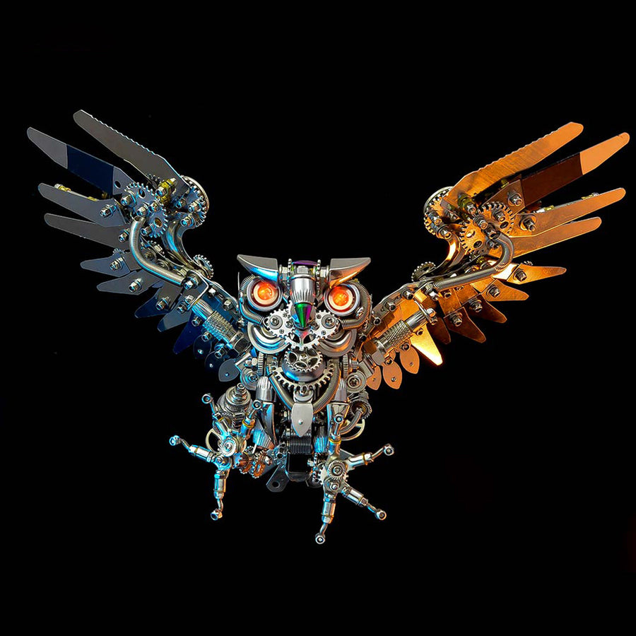 Stirlingkit 700+PCS Steampunk Owl DIY Assembly Model Building Kits