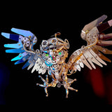 Stirlingkit 700+PCS Steampunk Owl DIY Assembly Model Building Kits, view 5